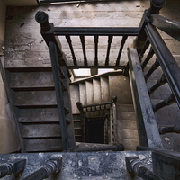 Buy canvas prints of  old mill stairs  by simon sugden