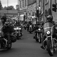 Buy canvas prints of Yorkshire harleys by simon sugden
