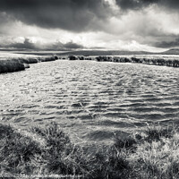 Buy canvas prints of Lake, Broadlee Bank Tor, Kinder Scout by Martyn Williams