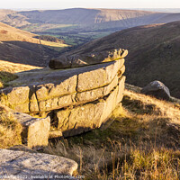 Buy canvas prints of Rocky Outcrop, Kinder Scout by Martyn Williams