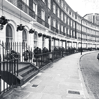 Buy canvas prints of Georgian Crescent by Martyn Williams
