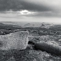 Buy canvas prints of Gritstone Rocks, Kinder Scout, Peak District by Martyn Williams