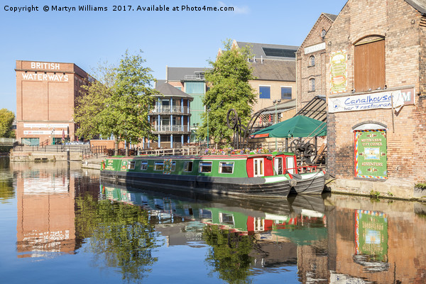 Nottingham and Beeston Canal Picture Board by Martyn Williams