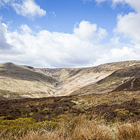 Buy canvas prints of Grindsbrook Clough, Kinder Scout by Martyn Williams