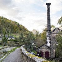 Buy canvas prints of Leawood Pumphouse, Cromford Canal by Martyn Williams