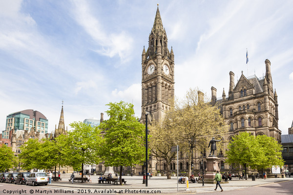 Manchester Town Hall Picture Board by Martyn Williams