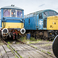 Buy canvas prints of Old Diesel Locomotives by Martyn Williams