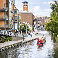 Buy canvas prints of The Worcester and Birmingham Canal by Martyn Williams