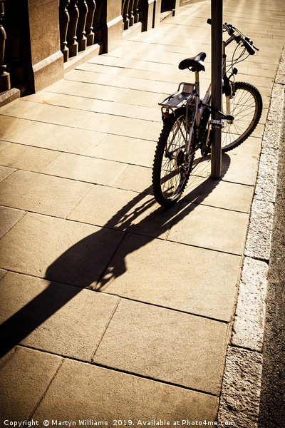 Bicycle In Sunlight Picture Board by Martyn Williams