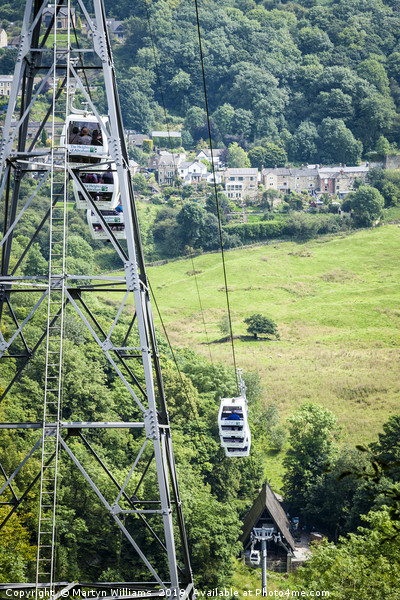 Cable Cars, Heights of Abraham Picture Board by Martyn Williams