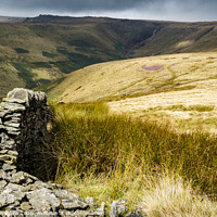 Buy canvas prints of Crowden Clough, Kinder Scout by Martyn Williams