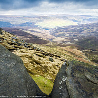 Buy canvas prints of Peak District Moorland View by Martyn Williams