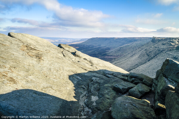 The Northern Edge Of Kinder Scout Picture Board by Martyn Williams