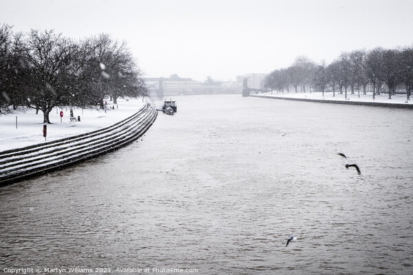 River Trent, Nottingham In Winter Picture Board by Martyn Williams
