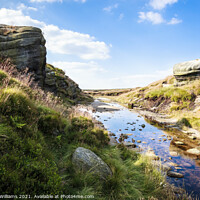 Buy canvas prints of Kinder Gates, Kinder Scout by Martyn Williams