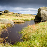Buy canvas prints of Wool Packs, Kinder Scout by Martyn Williams
