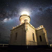 Buy canvas prints of Cape Byron Lighthouse Milky Way by jordan whipps