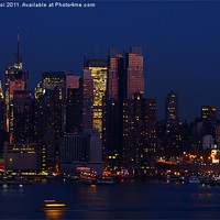 Buy canvas prints of New York City Night by Photo Loi