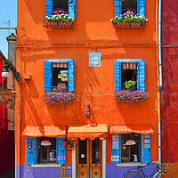Buy canvas prints of Colours of Burano.                              by Michael Oakes