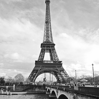 Buy canvas prints of Eiffel Tower, Paris by Mike Fendt