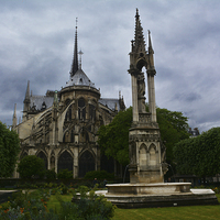 Buy canvas prints of  Notre Dame Cathedral by Mary Rath