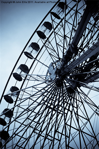 Ferris Wheel Picture Board by John Ellis
