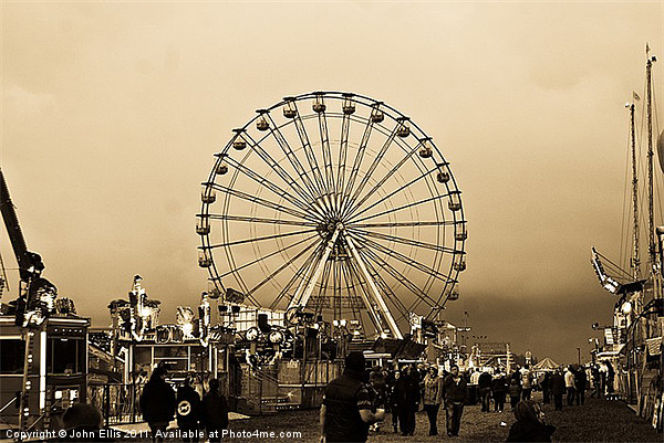 Ferris Wheel Picture Board by John Ellis