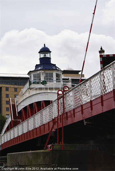 Newcastle Swing Bridge Picture Board by John Ellis