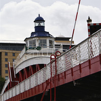 Buy canvas prints of Newcastle Swing Bridge by John Ellis