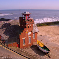 Buy canvas prints of Cullercoats Lifeboat House by John Ellis