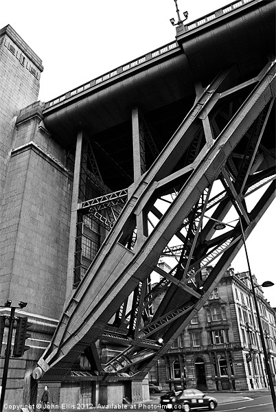 Tyne Bridge Support Picture Board by John Ellis