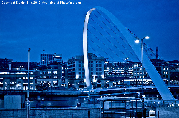 Gateshead Millenium Bridge Picture Board by John Ellis