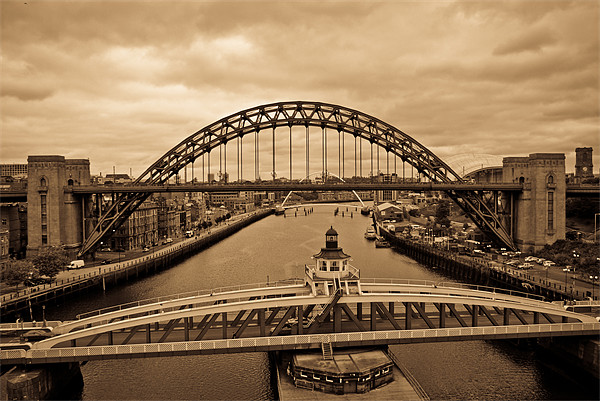 The Tyne Bridges Picture Board by John Ellis
