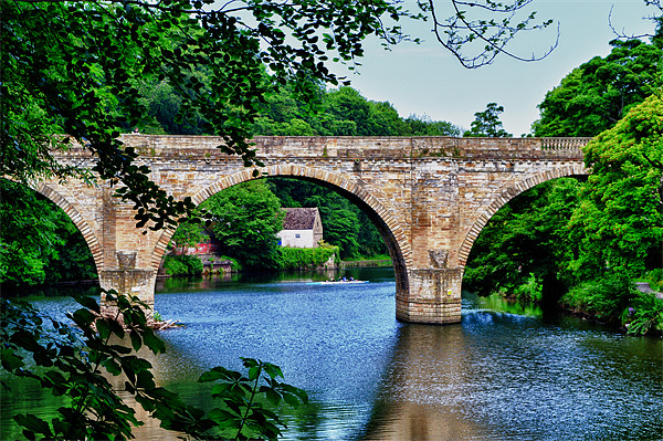 Prebends Bridge: Durham Picture Board by John Ellis