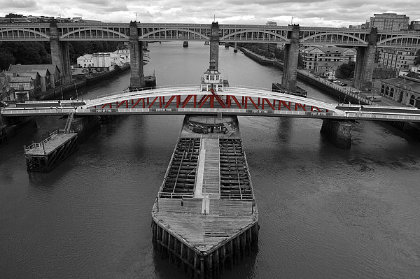 Swing Bridge Picture Board by John Ellis