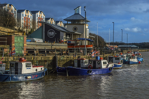 Boats on the Ouseburn Picture Board by John Ellis