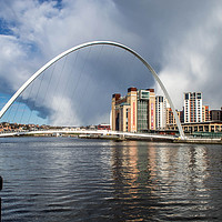 Buy canvas prints of Gateshead Millennium Bridge by John Ellis