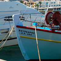 Buy canvas prints of Cretan Fishing Boat by John Ellis