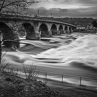 Buy canvas prints of River Tyne in full Flood by John Ellis