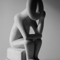 Buy canvas prints of The Thinker by zoe jenkins