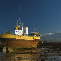 Buy canvas prints of Roa Island Ship in Evening light by Stephen Wakefield