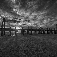 Buy canvas prints of Pier End Sunset by Aran Smithson
