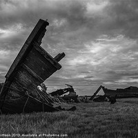 Buy canvas prints of Wrecked Monochrome by Aran Smithson