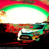 Buy canvas prints of Ford Fiesta Rallie Car by Kelvin Futcher 2D Photography