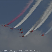 Buy canvas prints of The Red Arrows Red White & Blue by Kelvin Futcher 2D Photography