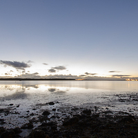 Buy canvas prints of Poole Harbour through a fisheye lens by Kelvin Futcher 2D Photography