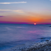 Buy canvas prints of Porthcawl Sunset by Kelvin Futcher 2D Photography
