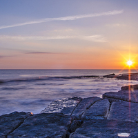 Buy canvas prints of Porthcawl Sunset by Kelvin Futcher 2D Photography