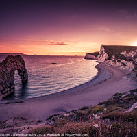 Buy canvas prints of Durdle Door Sunset by Kelvin Futcher 2D Photography