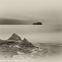 Buy canvas prints of Bass Rock from Seacliff by John Barrie